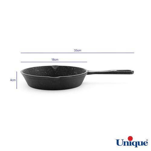 قیمت تابه چدنی تک دسته یونیک UN4-6042 سایز 18
