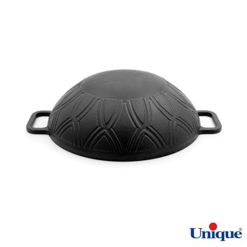خرید تابه ووک درب دار دو دسته سایز 26 یونیک UN-6035