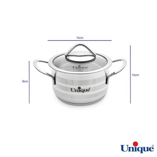 ابعاد قابلمه استیل یونیک UN-9901