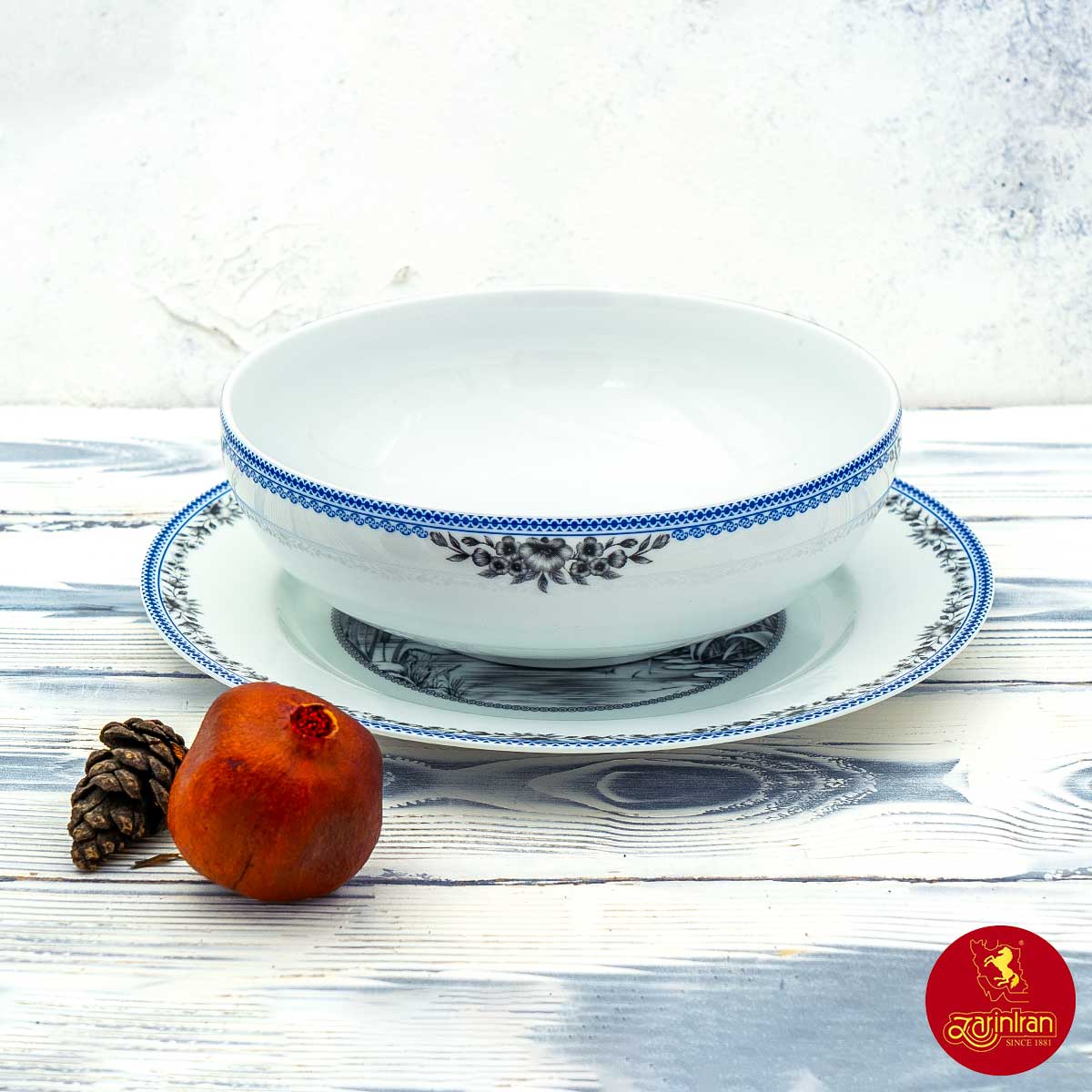 سرویس ایتالیا اف 2 پارچه چینی زرین
