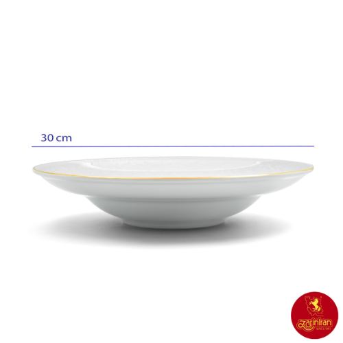 بشقاب گود پاستا چینی زرین