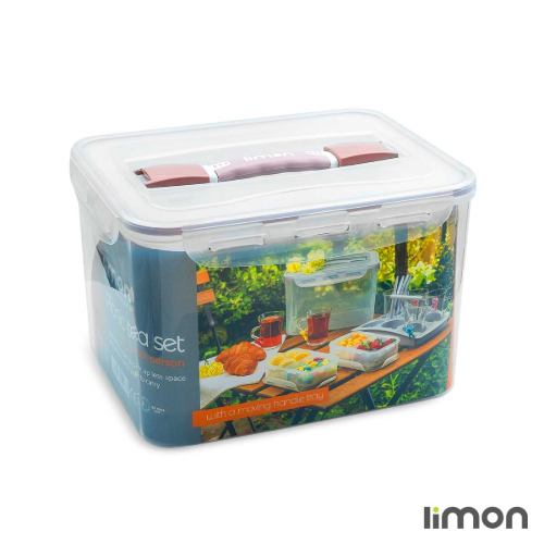 سرویس چای و صبحانه خوری مسافرتی ساده لیمون 430