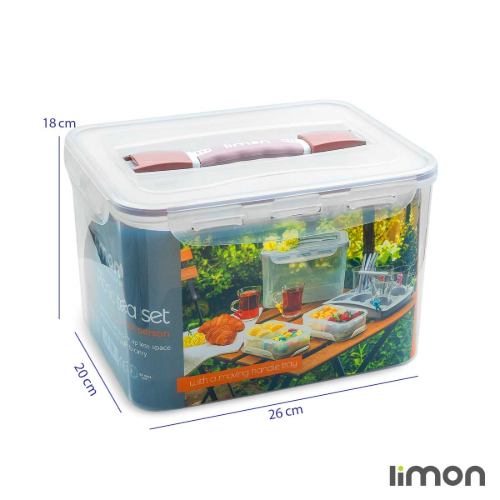 سرویس چای و صبحانه خوری مسافرتی لیمون