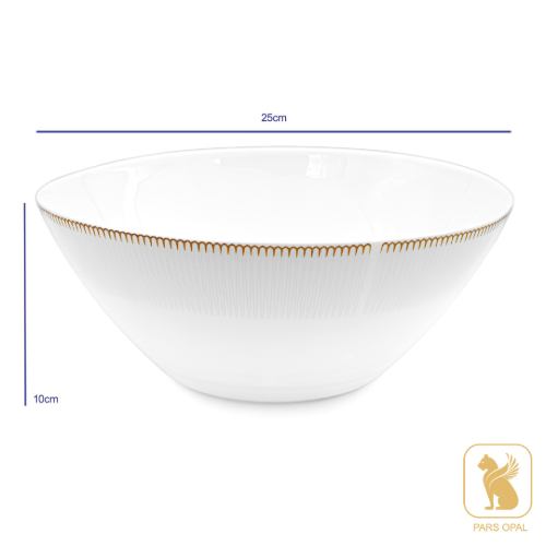 ابعاد سرویس کد 546 پارس اپال 28 پارچه 6 نفره