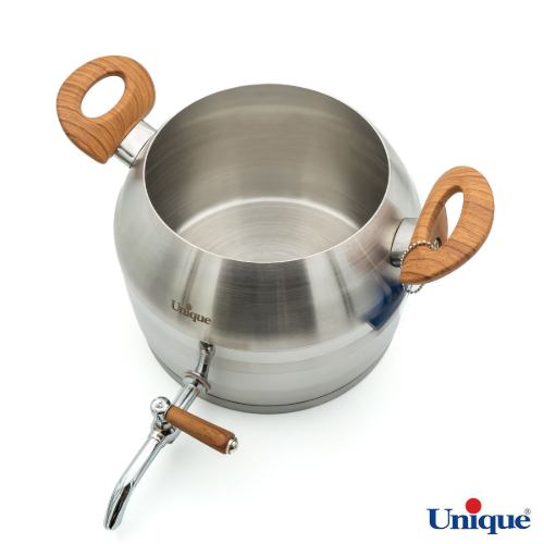 کتری استیل و قوری چینی
