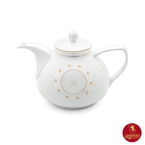 قوری سرویس چینی زرین شهرزاد طرح سینره 12 نفره 108 پارچه