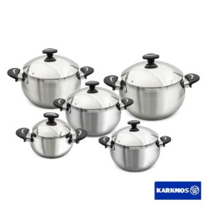 سرویس قابلمه 10 پارچه استیل کارکموس مدل A-2010