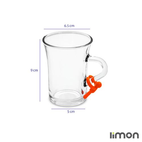 ابعاد لیوان تک عددی آویز دار لیمون 430