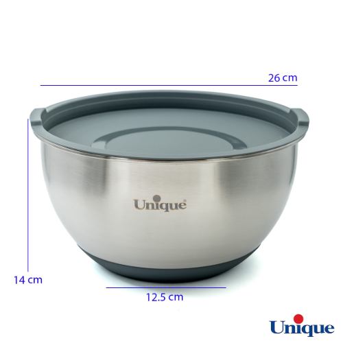 لگن 4 پارچه استیل درب دار