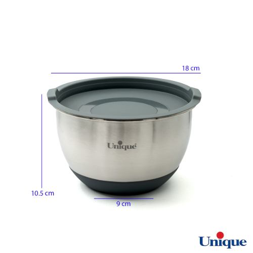 لگن استیل درب دار یونیک