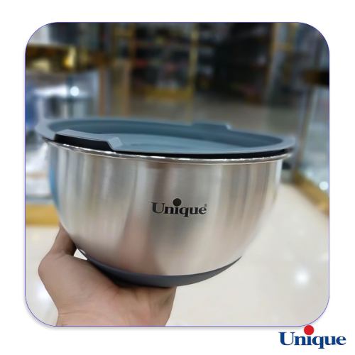 لگن 4 پارچه استیل درب دار یونیک UN-4092