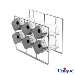 ست جا ادویه UN-1635 یونیک 6 عددی استیل