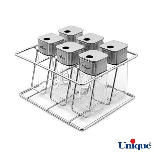 قیمت ست جا ادویه UN-1635 یونیک 6 عددی استیل