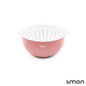 ست کاسه و آبکش گرد لیمون سایز 3 1070