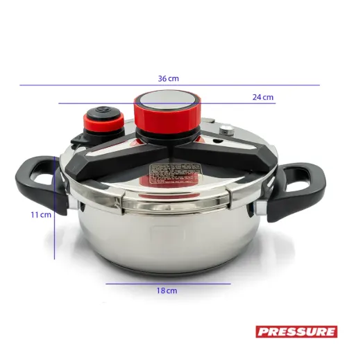 زودپز Pressure استیل 22 سانت 4 لیتر