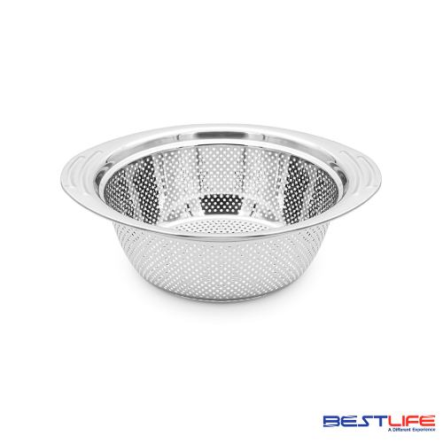 آبکش استیل گرد دسته دار سایز 23 بست لایف BS6623