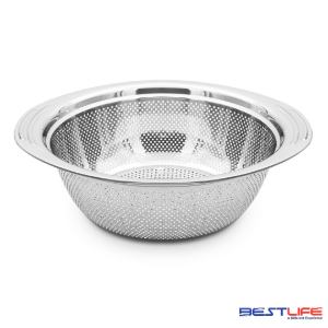 آبکش استیل گرد دسته دار سایز 29 بست لایف BS6629