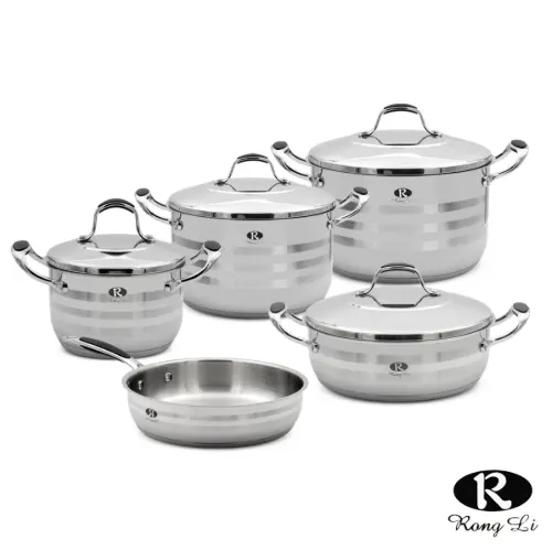 سرویس قابلمه 9 پارچه استیل رانگلی مدل RL-2001 الکساندر