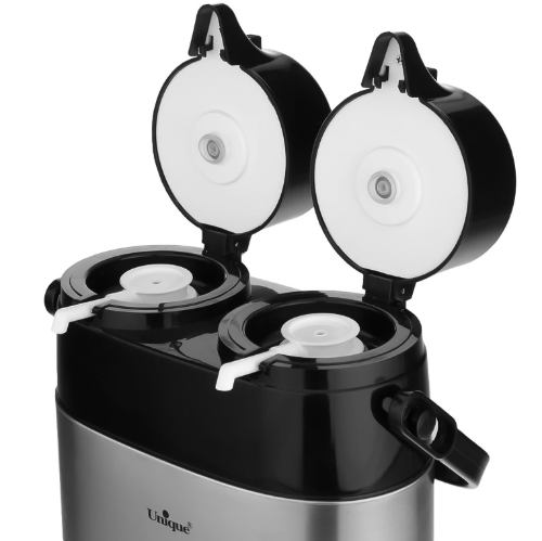گنجایش فلاسک دوقلو استیل شیشه دار یونیک UN-9030