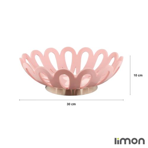 ابعاد سبد میوه پایه استیل لیمون 2683