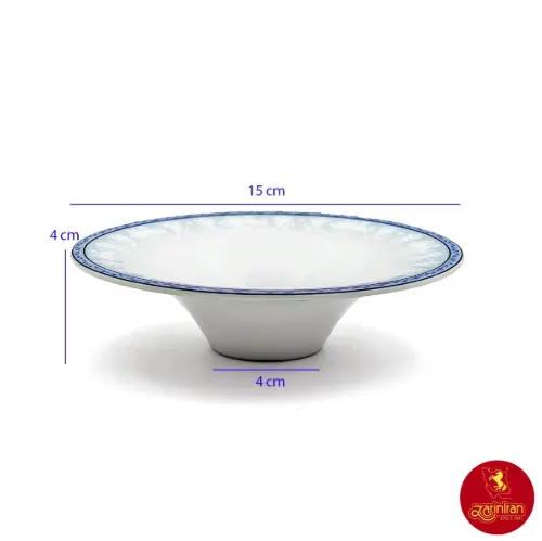نعلبکی چینی زرین شهرزاد طرح وایت رز