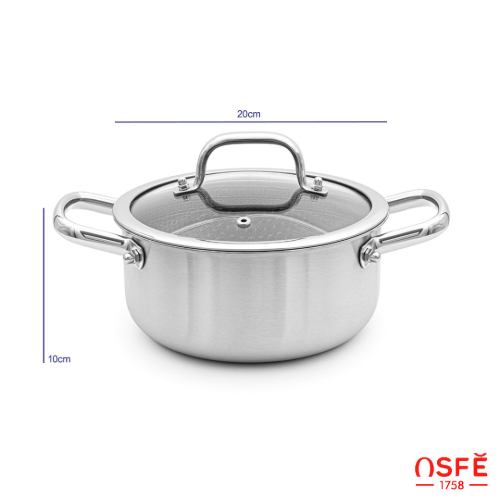 اقلام سرویس قابلمه 10 پارچه OSFE سری 1758 مدل os-ss010