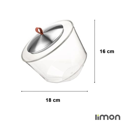 ابعاد ظرف نگهدارنده اکرولیک لیمون 2386