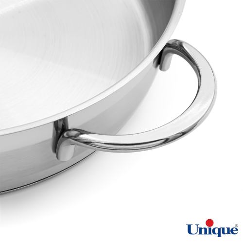 قیمت تابه استیل یونیک درب دار دو دسته مدلUN-9947 سایز 32