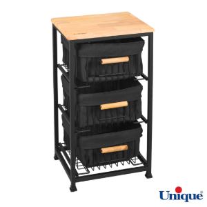 سبد سیب زمینی و پیاز 3 طبقه کشویی یونیک UN-2978