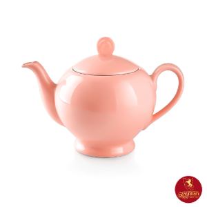 قوری چینی زرین ایتالیا اف سایز 8 طرح ماربل