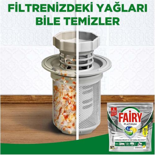 خرید قرص ظرفشویی فیری 30عددی پلاتینیوم