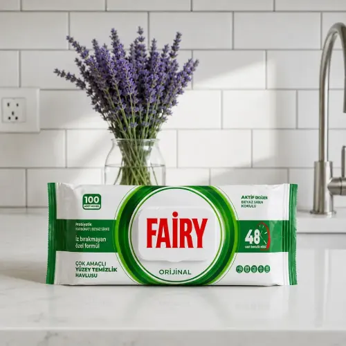 دستمال معطر چندمنظوره فیری Fairy مدل Power Wipes