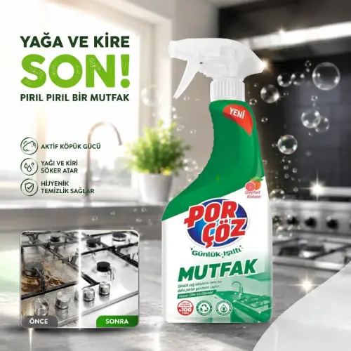 کیفیت اسپری پاک کننده آشپزخانه پورچوز اصلی PORCOZ