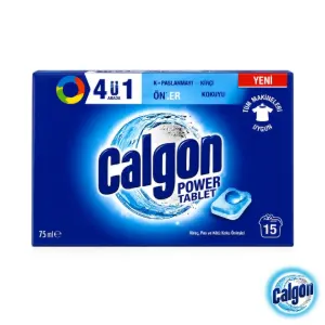 قرص جرمگیر لباسشویی کالگون 15 عددی 4 در 1 Calgon
