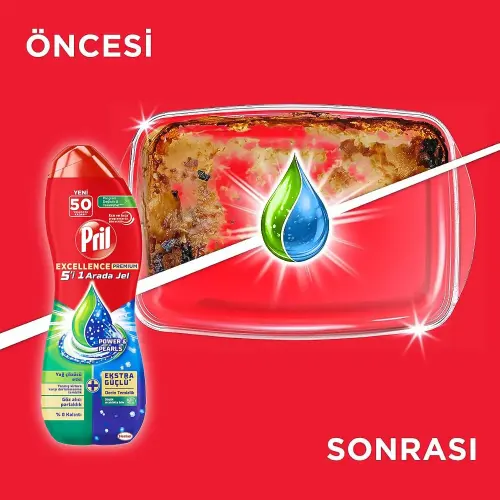 قیمت ژل ظرفشویی پریل دوفاز 900 میلی لیتر 5در1 اصلی