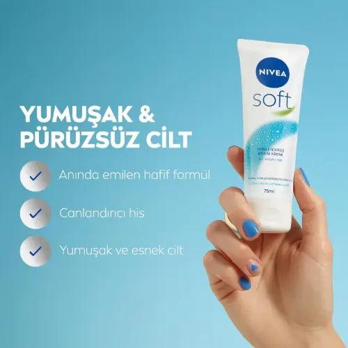 خرید کرم نیوا مرطوب کننده سافت 75میلی لیتر تیوپی NIVEA