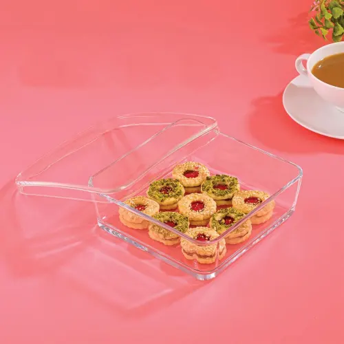 خرید ظرف شیشه ای دربدار لیمون 2154