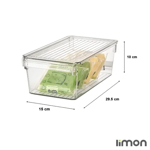 ابعاد نظم دهنده یخچال دربدار نشکن لیمون 3 لیتر 2152