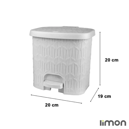 ابعاد سطل لیمون طرح بامبو چهارگوش سایز کوچک 3 لیتری 2064