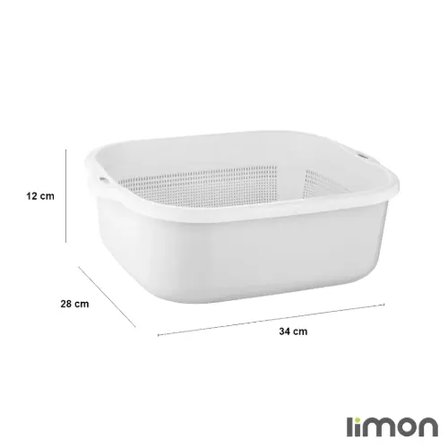 سرویس 6 پارچه آبکش و لگن لیمون مدل نسیم 278