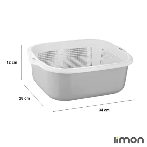 ابعاد ست آبکش و لگن نسیم 3 لیمون 0203