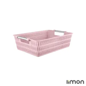 سبد طرح بامبو دسته استیل لیمون سایز 3 1386