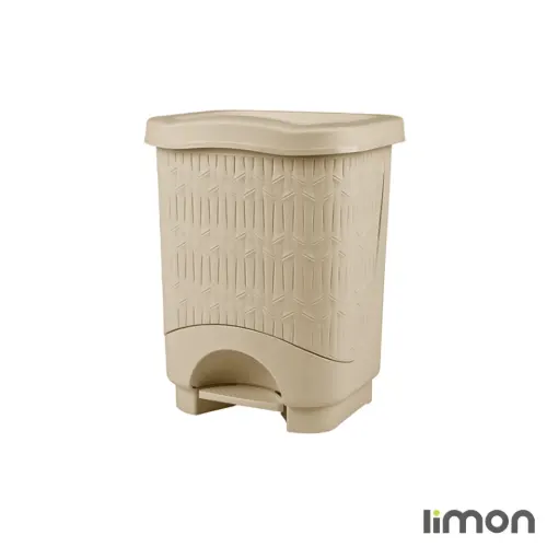 قیمت سطل پدالی چهارگوش طرح بامبو لیمون سایز کوچک 1582