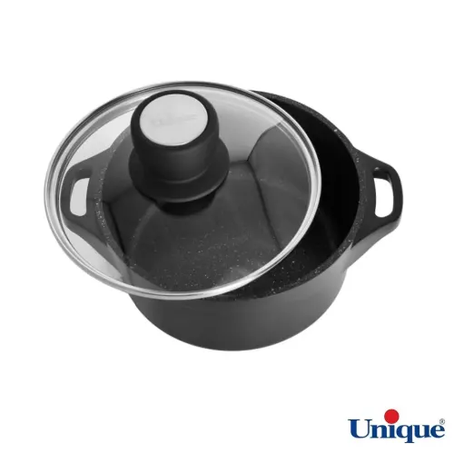 قیمت قابلمه گرانیتی دسته سیلیکون یونیک UN-8926 هلیوس سایز 24