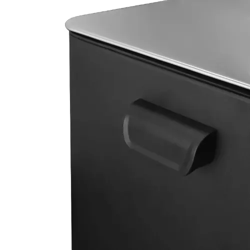 خرید سطل زباله چهارگوش 20 لیتری مشکی یونیک UN2-4301 با آرام بند