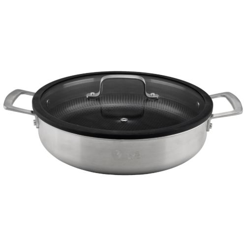 تابه سایز  28 دو دسته استیل کف لیزری کد PS3131