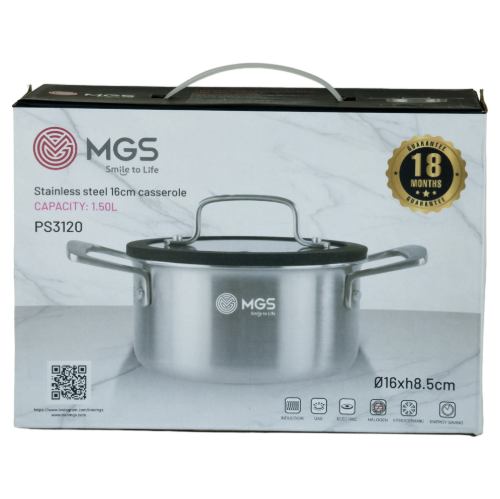 قابلمه سایز 16 استیل کف لیزری کد PS3120