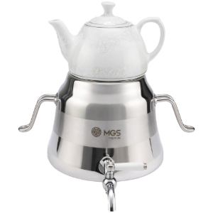 کتری و قوری چینی و استیل کد K41016