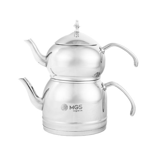 کتری و قوری استیل 2.5 لیتری MGS کد K41024