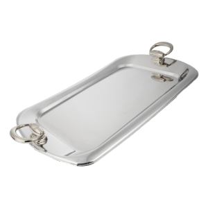 سینی پذیرایی استیل کروم کد OW3110